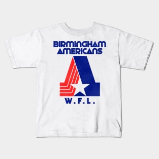 Defunct Birmingham Americans Football Team Kids T-Shirt